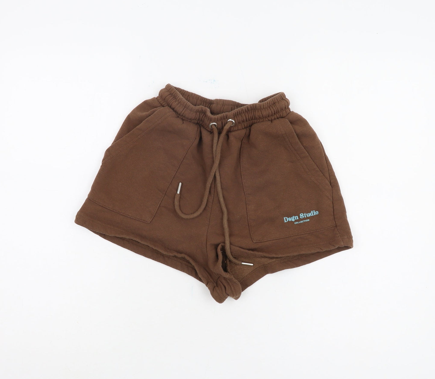 Boohoo Women's Brown Sweat Shorts - Size S