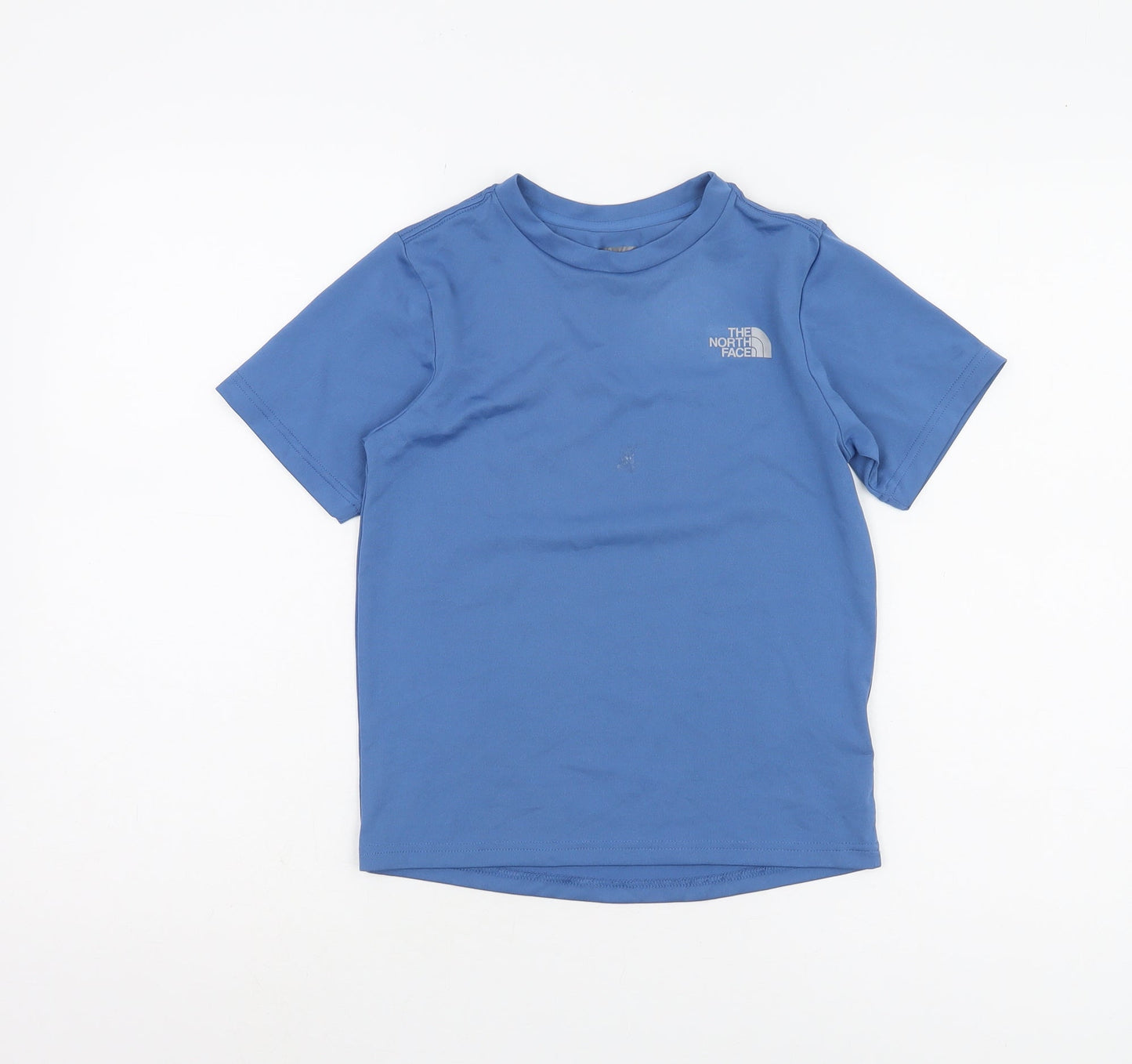 The North Face Boys Blue T-Shirt S Quick Dry Logo