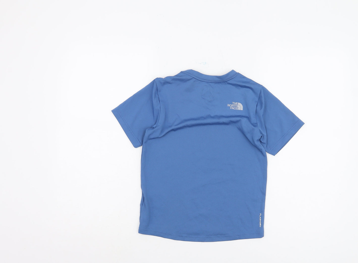 The North Face Boys Blue T-Shirt S Quick Dry Logo
