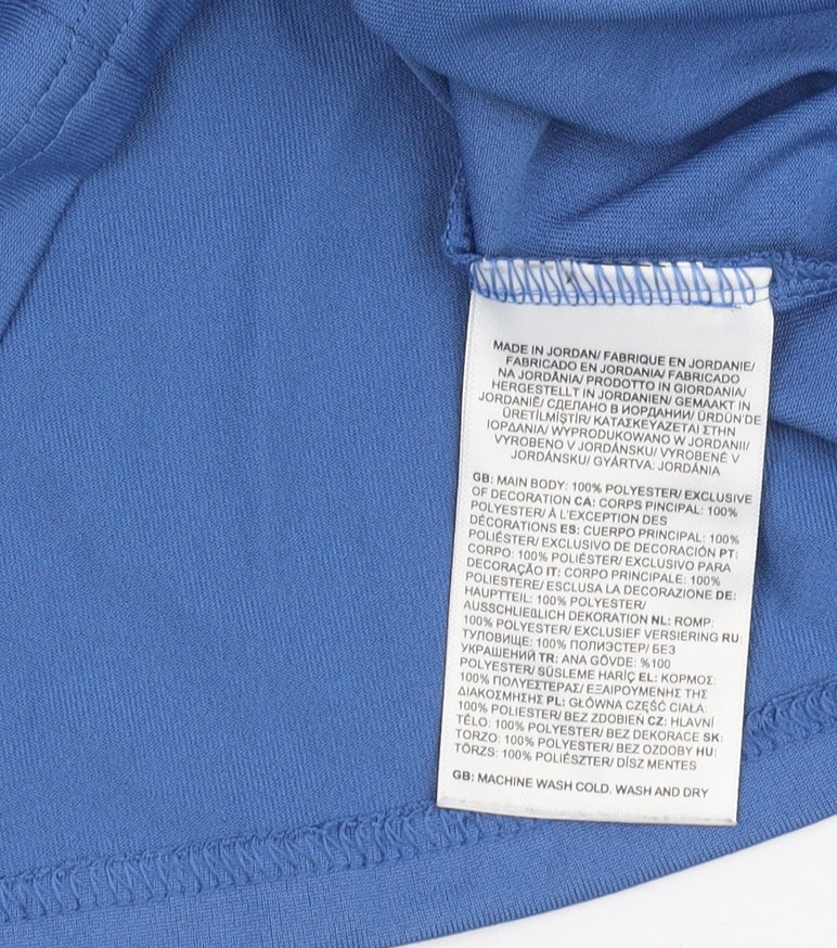 The North Face Boys Blue T-Shirt S Quick Dry Logo