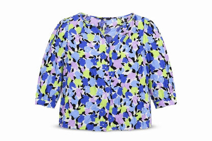 Womens UK Size 10 Marks and Spencer Multicoloured Basic Blouse