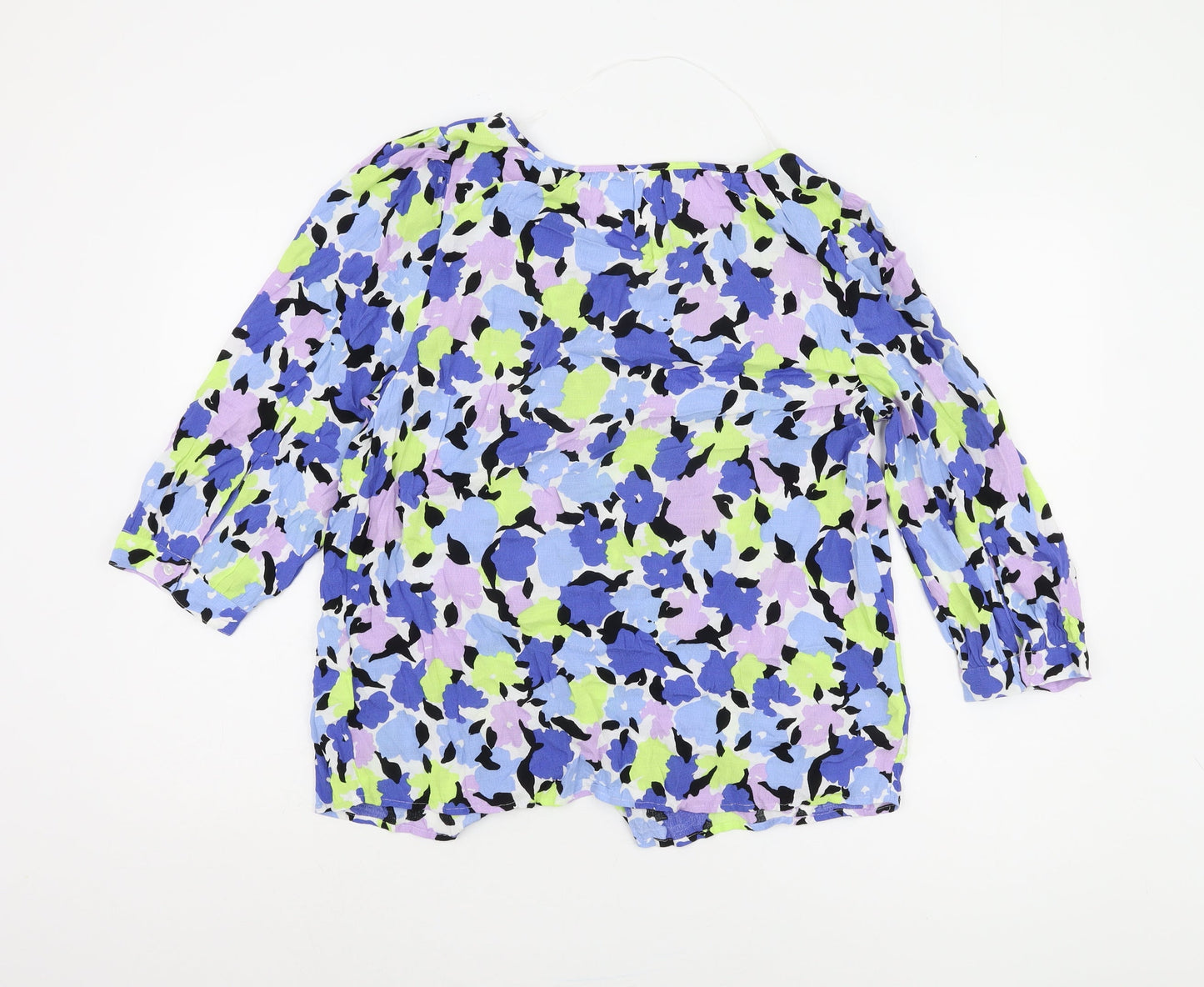 Womens UK Size 10 Marks and Spencer Multicoloured Basic Blouse