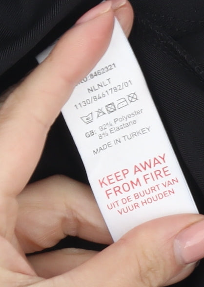 New Look Women's Black Cowl Neck Bodysuit Size 10