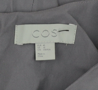 COS Women's Grey Shift Dress - Size 12
