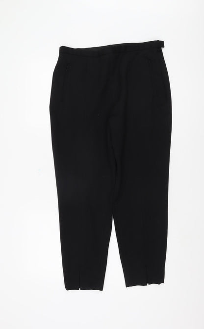 Womens UK Size 14 NEXT Regular Fit Business Casual Black Trousers