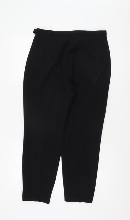 Womens UK Size 14 NEXT Regular Fit Business Casual Black Trousers