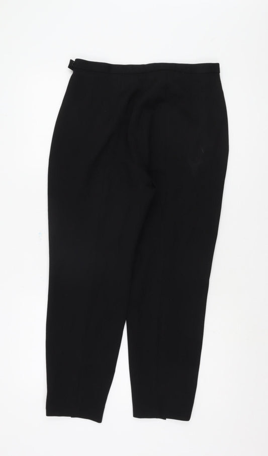 Womens UK Size 14 NEXT Regular Fit Business Casual Black Trousers
