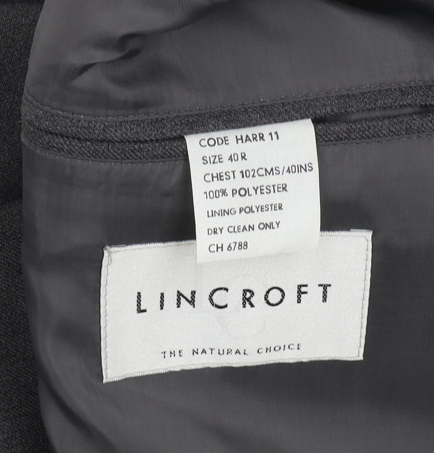 Mens UK Size 40 Lincroft Regular Grey Suit Jacket