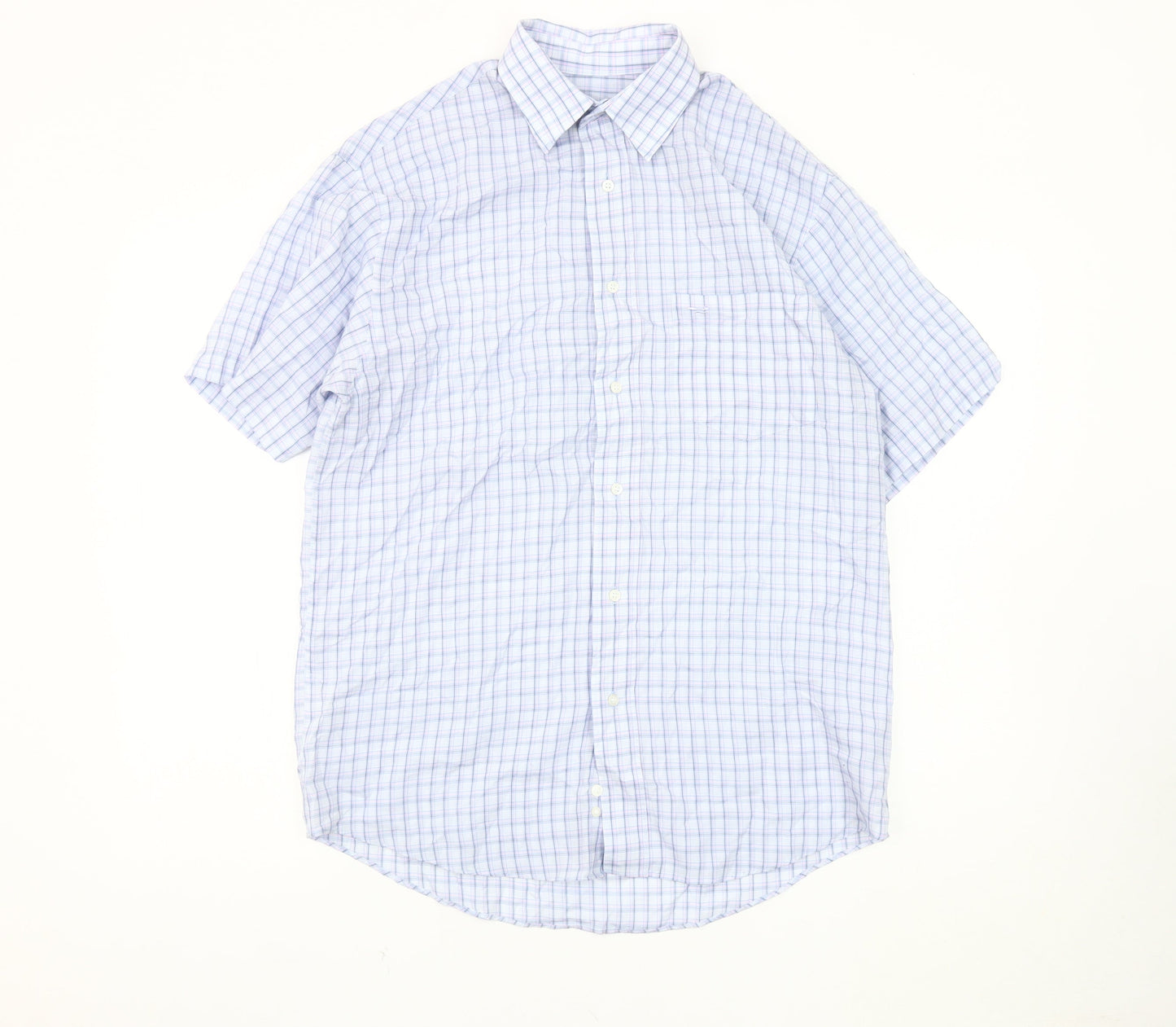 Wolsey Men's Multicoloured Check Short Sleeve Shirt S