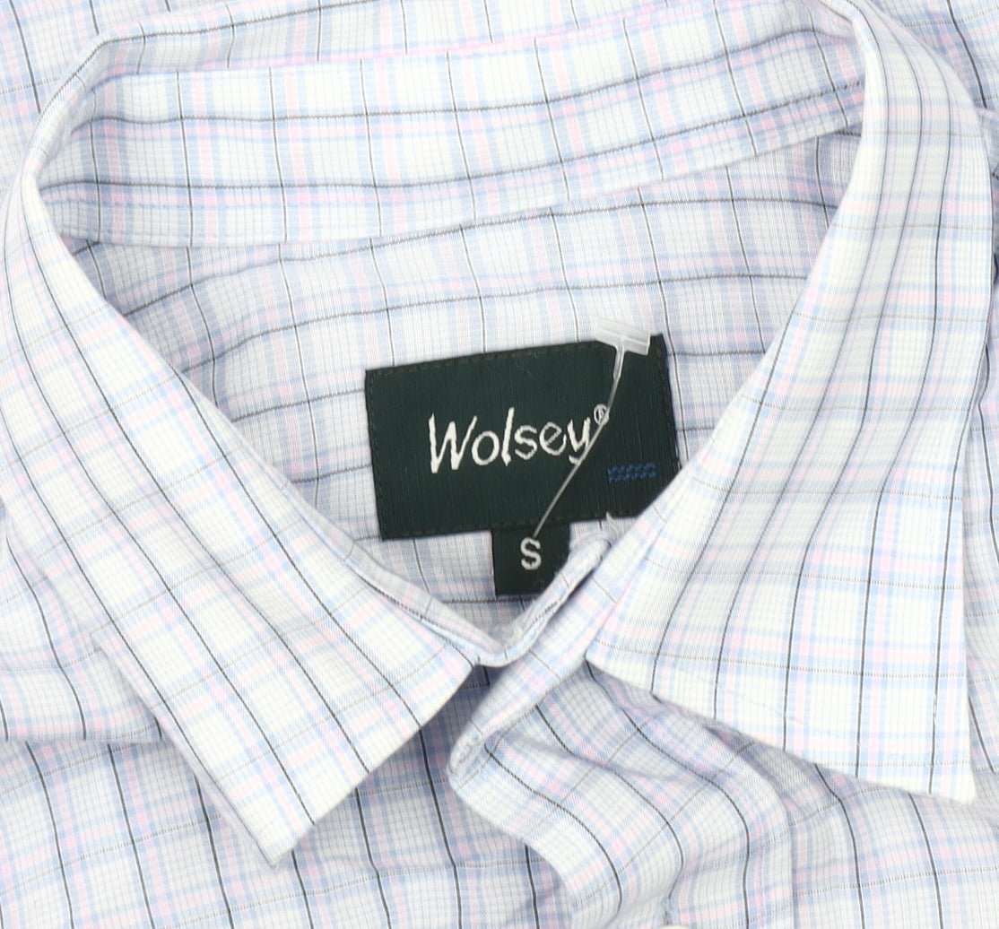 Wolsey Men's Multicoloured Check Short Sleeve Shirt S