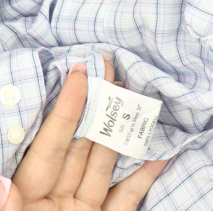 Wolsey Men's Multicoloured Check Short Sleeve Shirt S