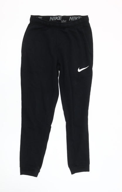 Nike Men's Black Jogger Trousers, Size S, Moisture Wicking