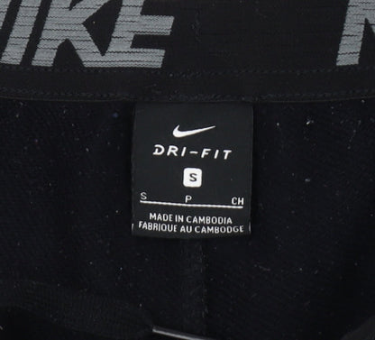 Nike Men's Black Jogger Trousers, Size S, Moisture Wicking