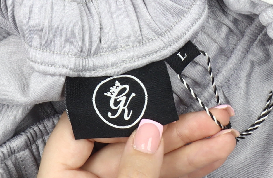 Gym King Men's Grey Joggers L - Athletic Fit