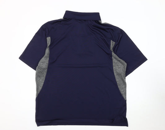 Ben Hogan Men's Blue Grey Polo Shirt XL Performance