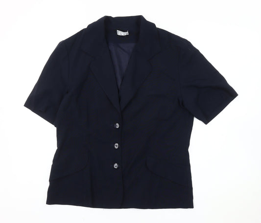 Womens UK Size 14 OPUS Regular Blue Blazer