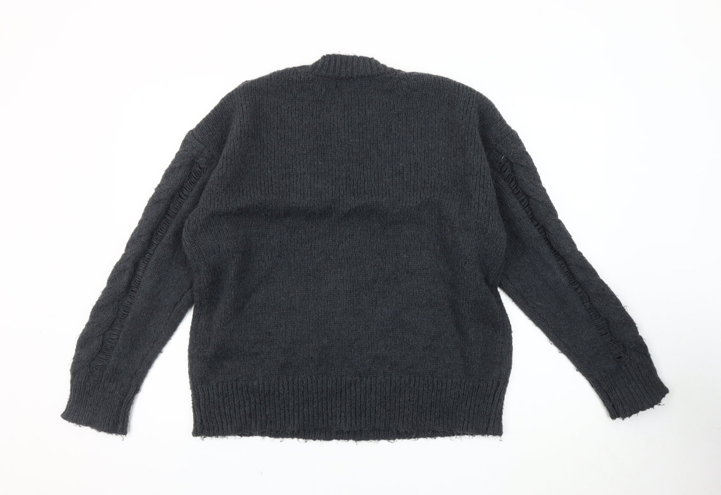 Next Men's Grey Cable-Knit Pullover Jumper, M