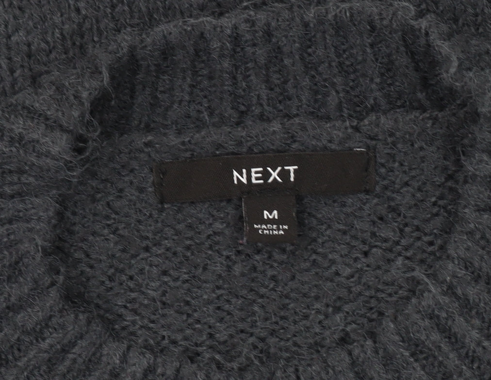 Next Men's Grey Cable-Knit Pullover Jumper, M