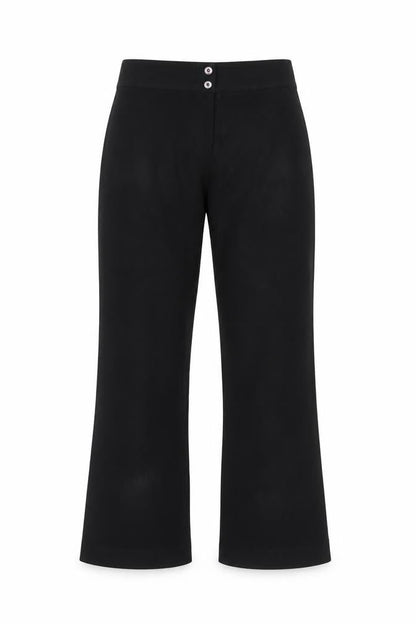 Inline London Women's Black Flared Trousers Size 8