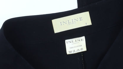 Inline London Women's Black Flared Trousers Size 8