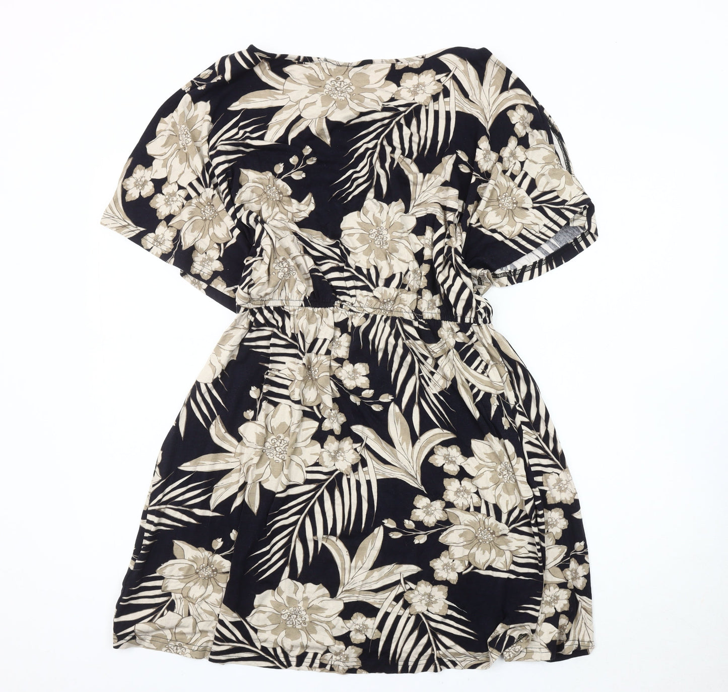 BODYFLIRT Women's Multicoloured Floral Short Dress, Size 12