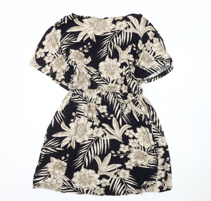 BODYFLIRT Women's Multicoloured Floral Short Dress, Size 12