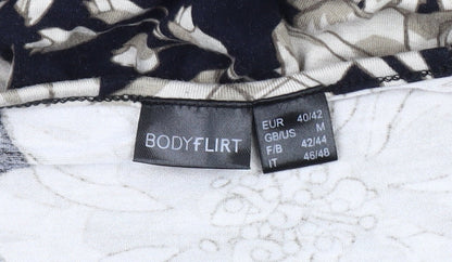 BODYFLIRT Women's Multicoloured Floral Short Dress, Size 12