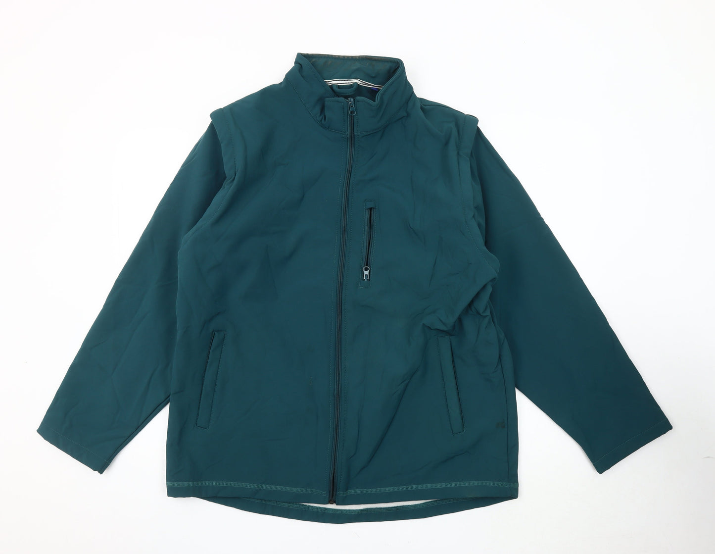 Mens UK Size L Old Salt Green Soft Shell