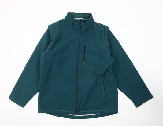 Mens UK Size L Old Salt Green Soft Shell