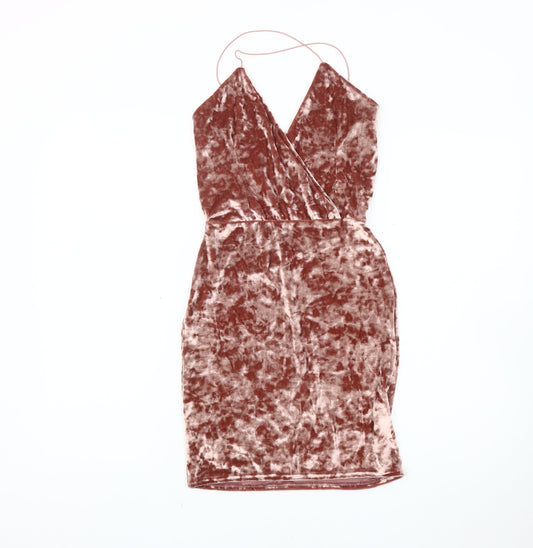 PrettyLittleThing Women's Multicoloured Size 10 Bodycon Dress