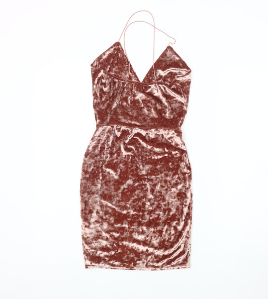 PrettyLittleThing Women's Multicoloured Size 10 Bodycon Dress