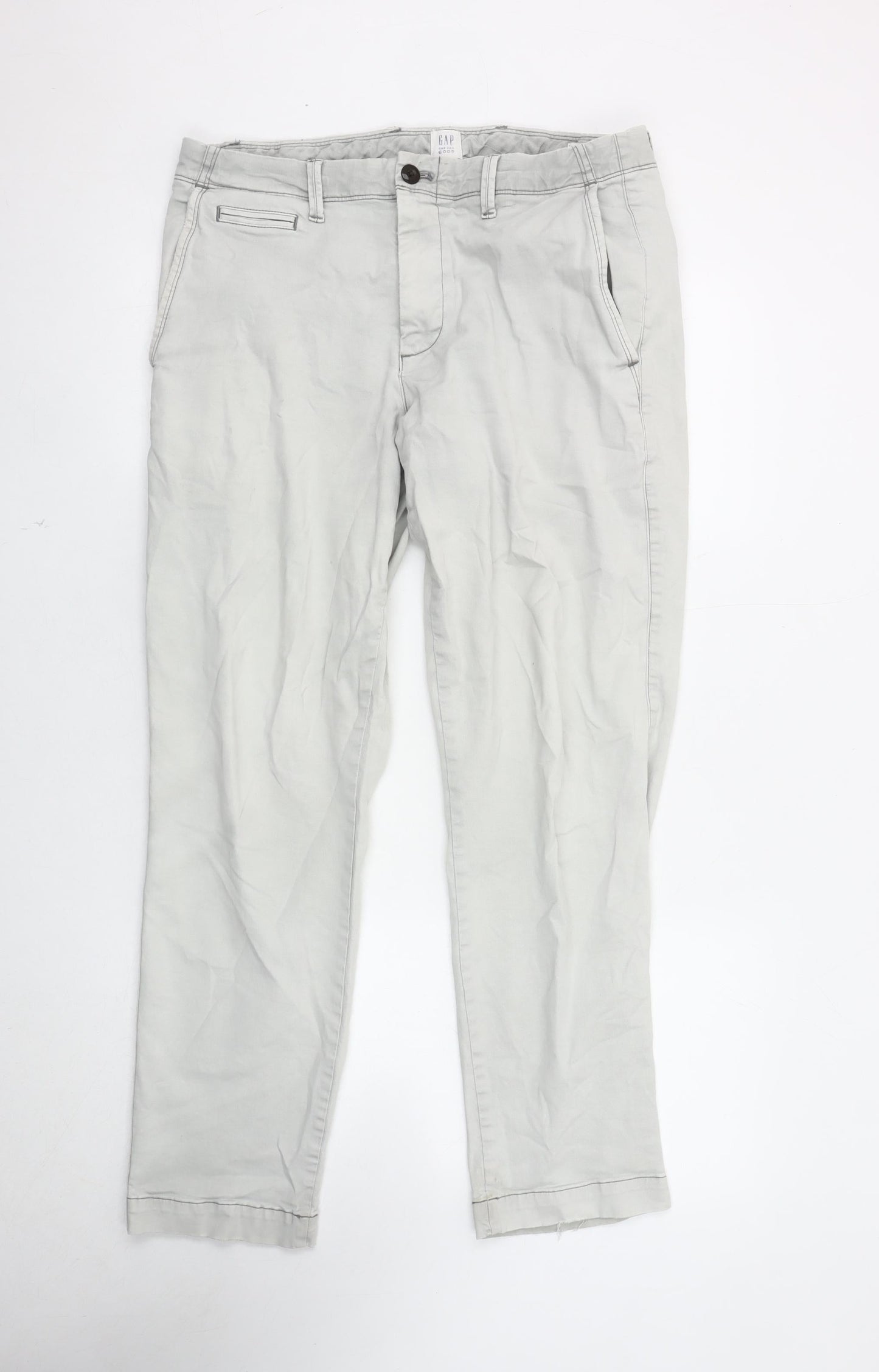 Gap Men's Grey Slim Straight Jeans Size 34