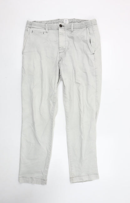 Gap Men's Grey Slim Straight Jeans Size 34