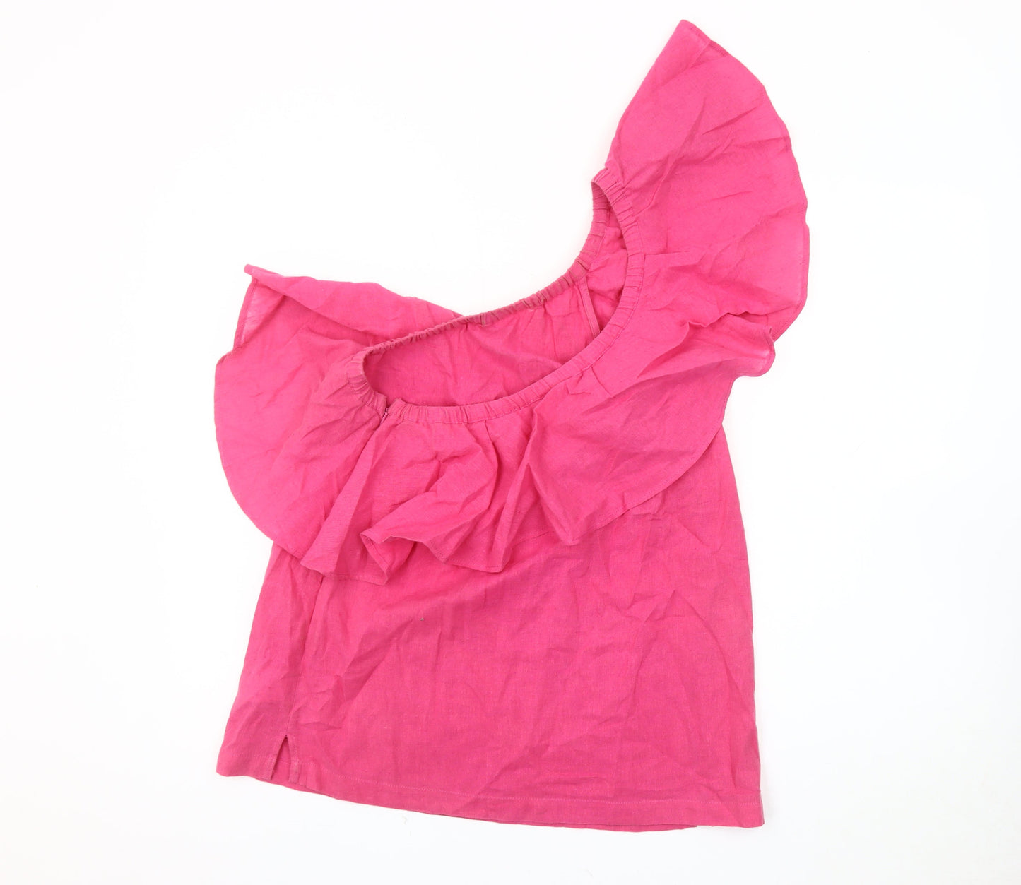 Womens UK Size 12 Warehouse Pink Basic Blouse