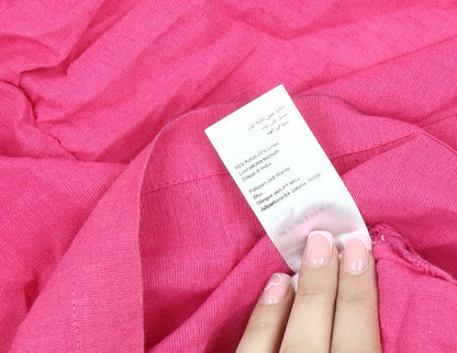 Womens UK Size 12 Warehouse Pink Basic Blouse