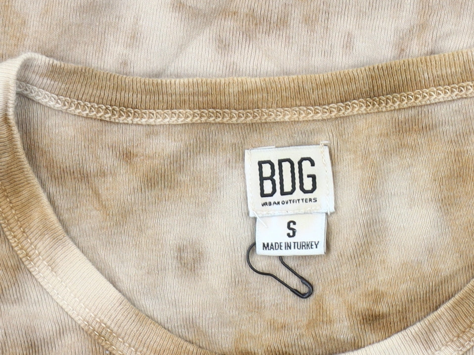 BDG Women’s Brown Tie-Dye Long Sleeve T-Shirt - S