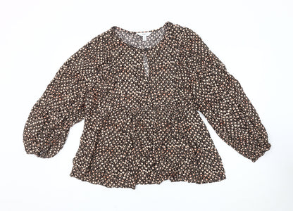 Womens UK Size 16 Marks and Spencer Black Basic Blouse