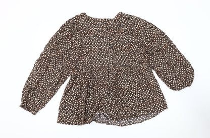 Womens UK Size 16 Marks and Spencer Black Basic Blouse