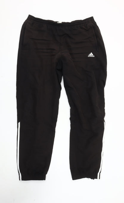 Adidas Men's Black Jogger Trousers, Size L, Sportswear