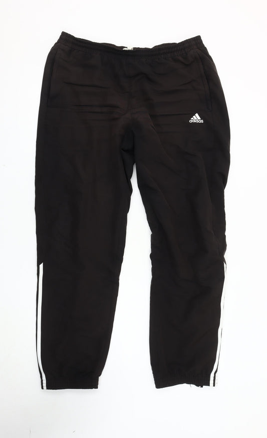 Adidas Men's Black Jogger Trousers, Size L, Sportswear