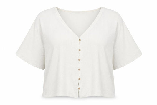 H&M Women's White V-Neck Cardigan XL