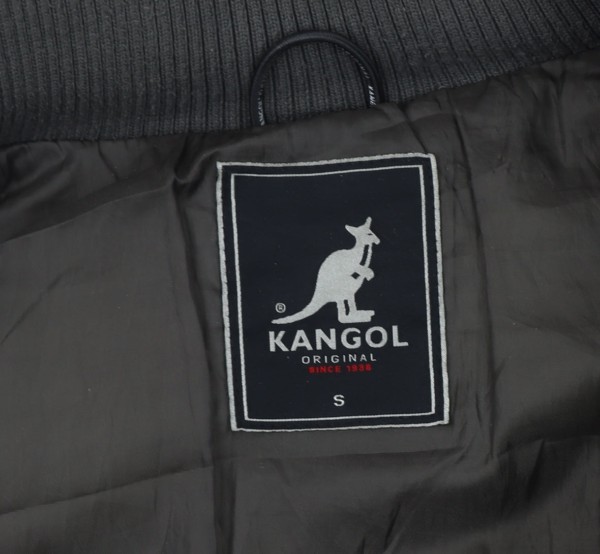 Mens UK Size S Kangol Grey Puffer Jacket