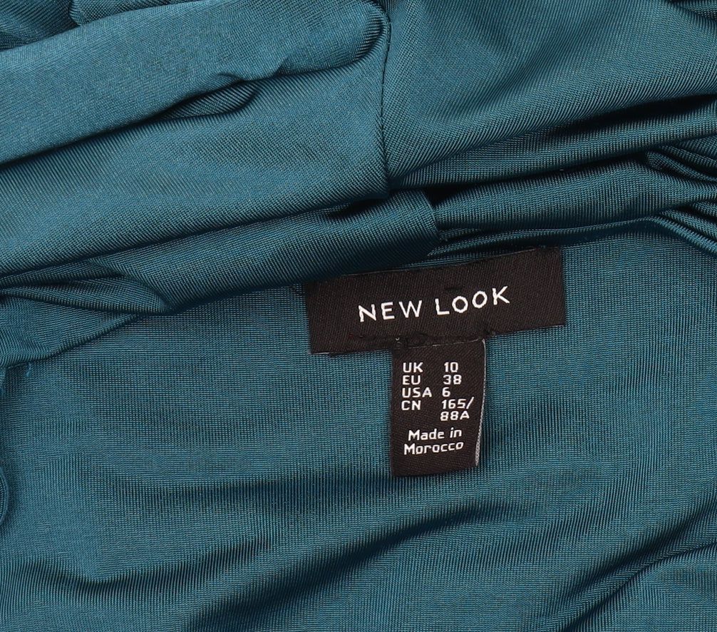 New Look Women's Blue V-Neck Jumpsuit Size 10