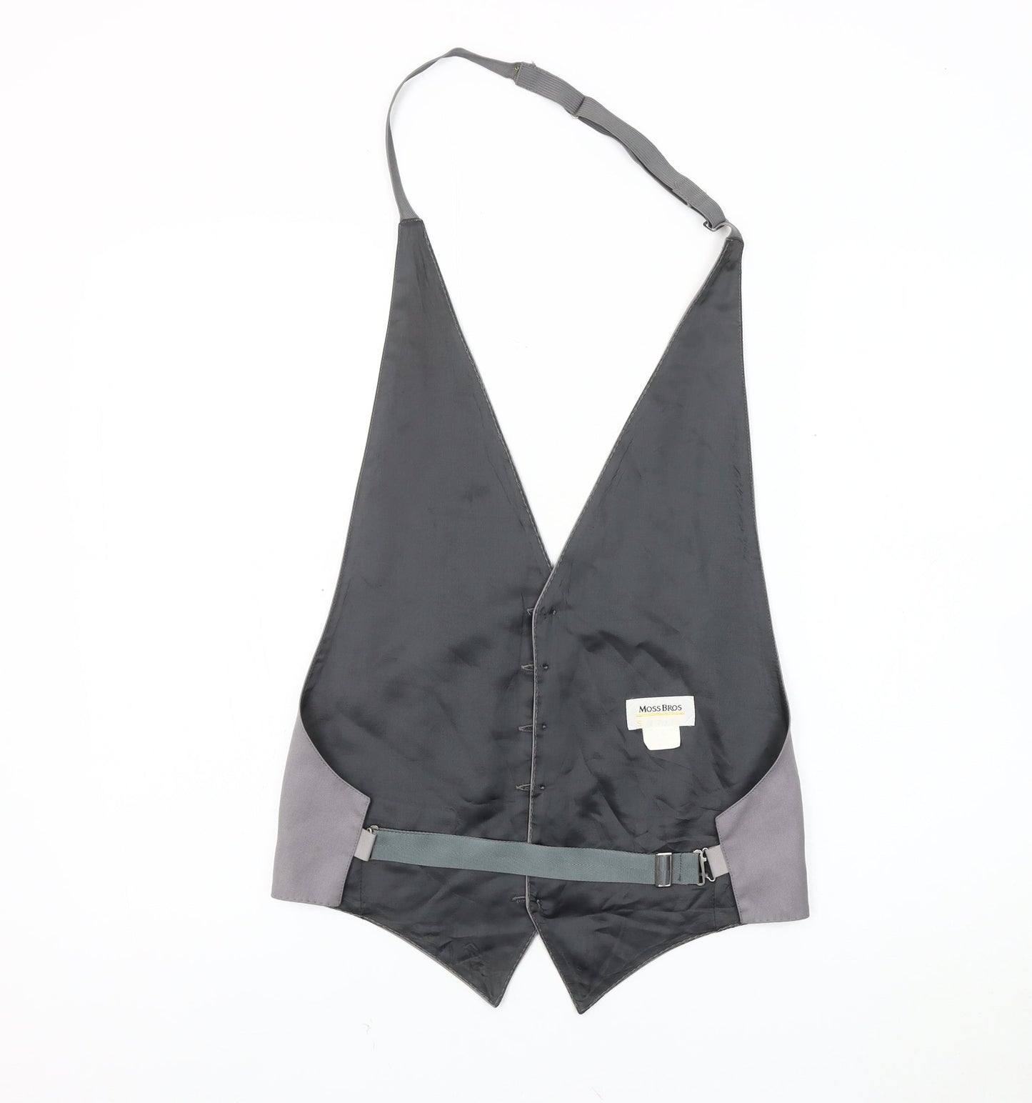 Mens UK Size S Moss Bros Regular Grey Suit Waistcoat