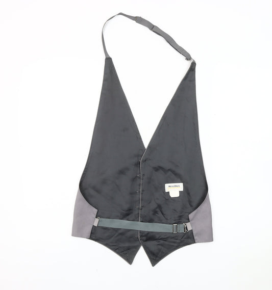 Mens UK Size S Moss Bros Regular Grey Suit Waistcoat