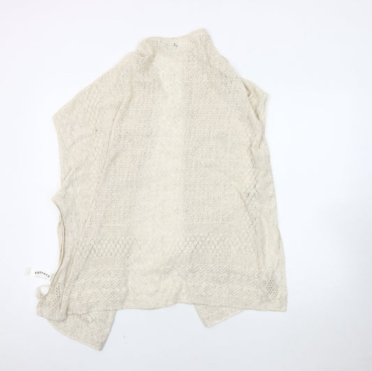 Womens UK Size M Fat Face Beige Cape Jumper