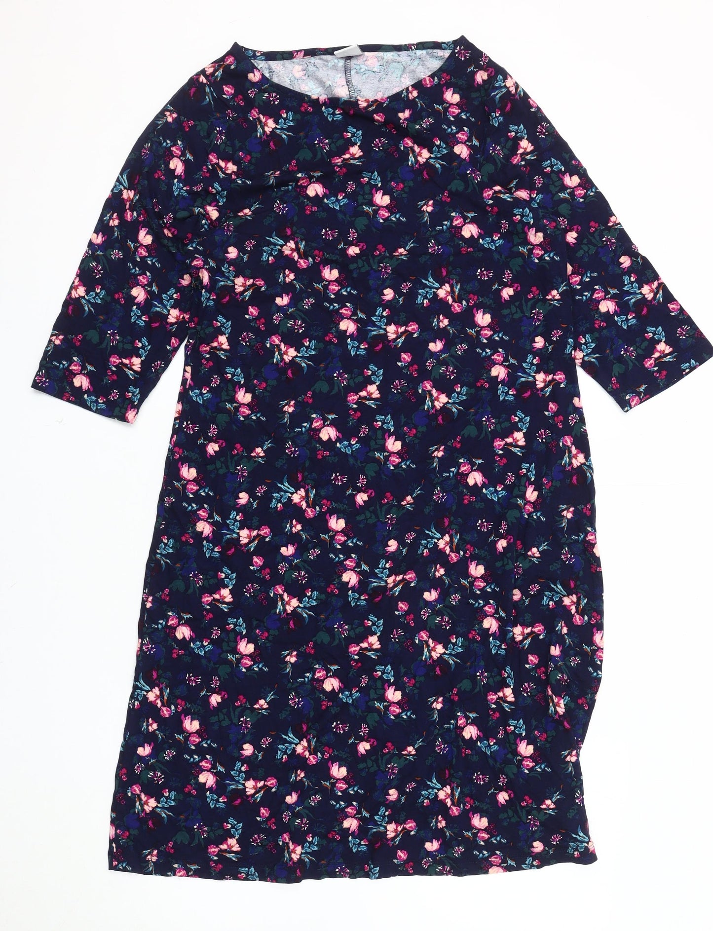 Cotton Traders Floral Dress Women Multicoloured Size 12