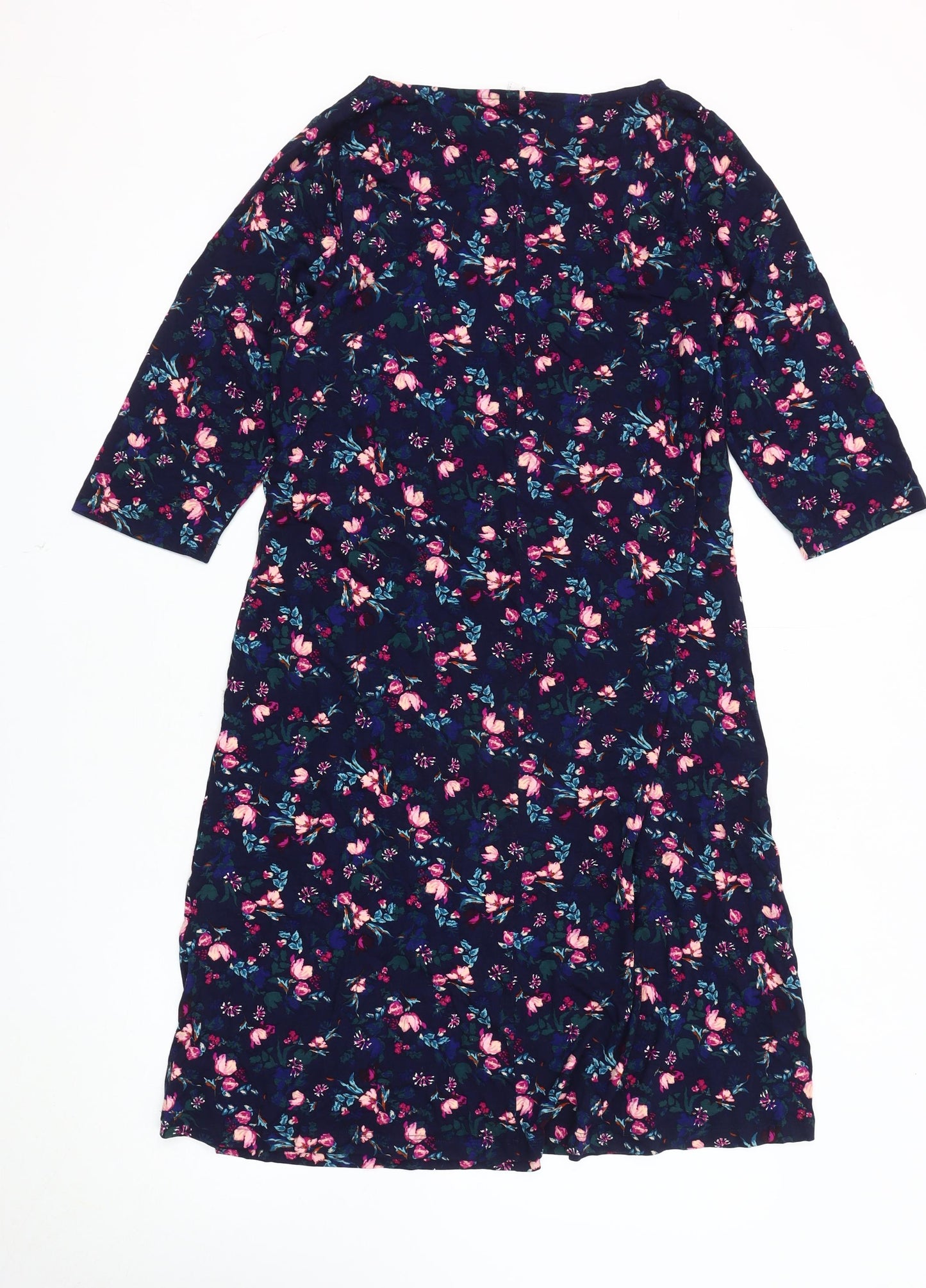 Cotton Traders Floral Dress Women Multicoloured Size 12