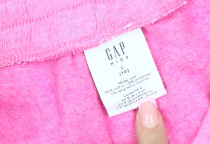 GAP Kids Pink Jogger Trousers, Girls Large, Elastic Waist