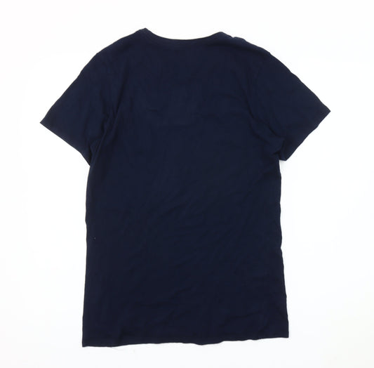 Nike Men's Blue Graphic Athletic T-Shirt Size S